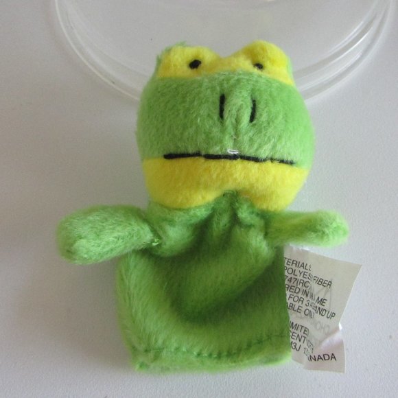FROG FINGER PUPPET Stuffed Animal Plush - Picture 3 of 8